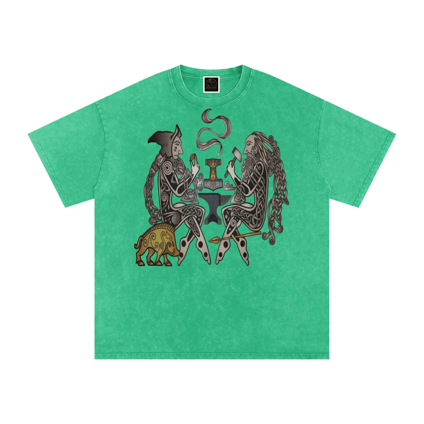 Snow Washed Oversized Cotton T-Shirt
