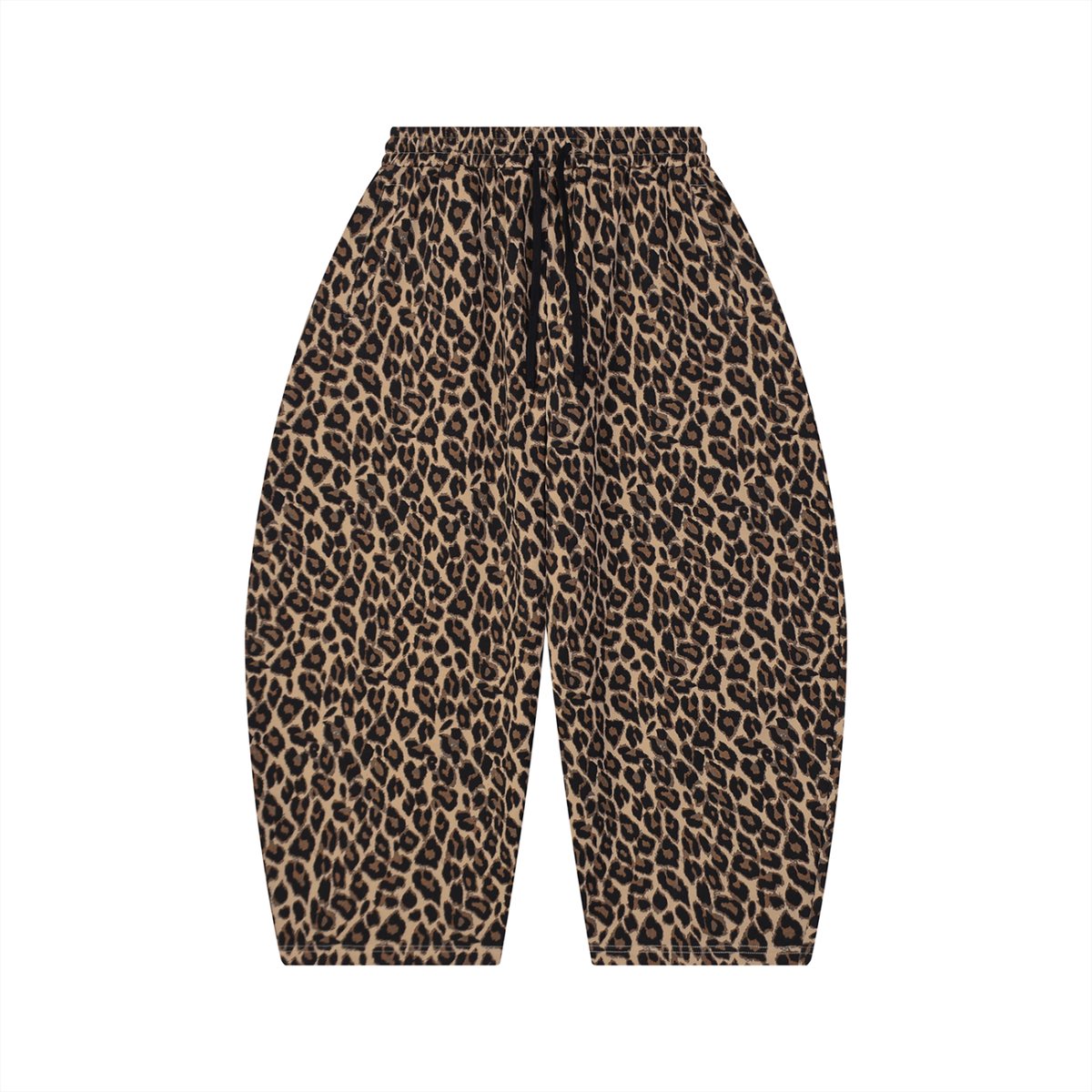 Unisex Leopard Barrel Leg Sweatpants