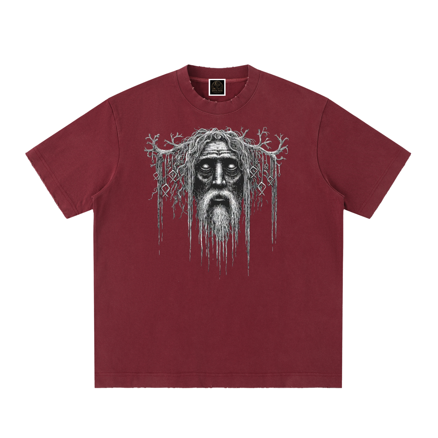 Heavyweight Vintage Washed Frayed T-Shirt