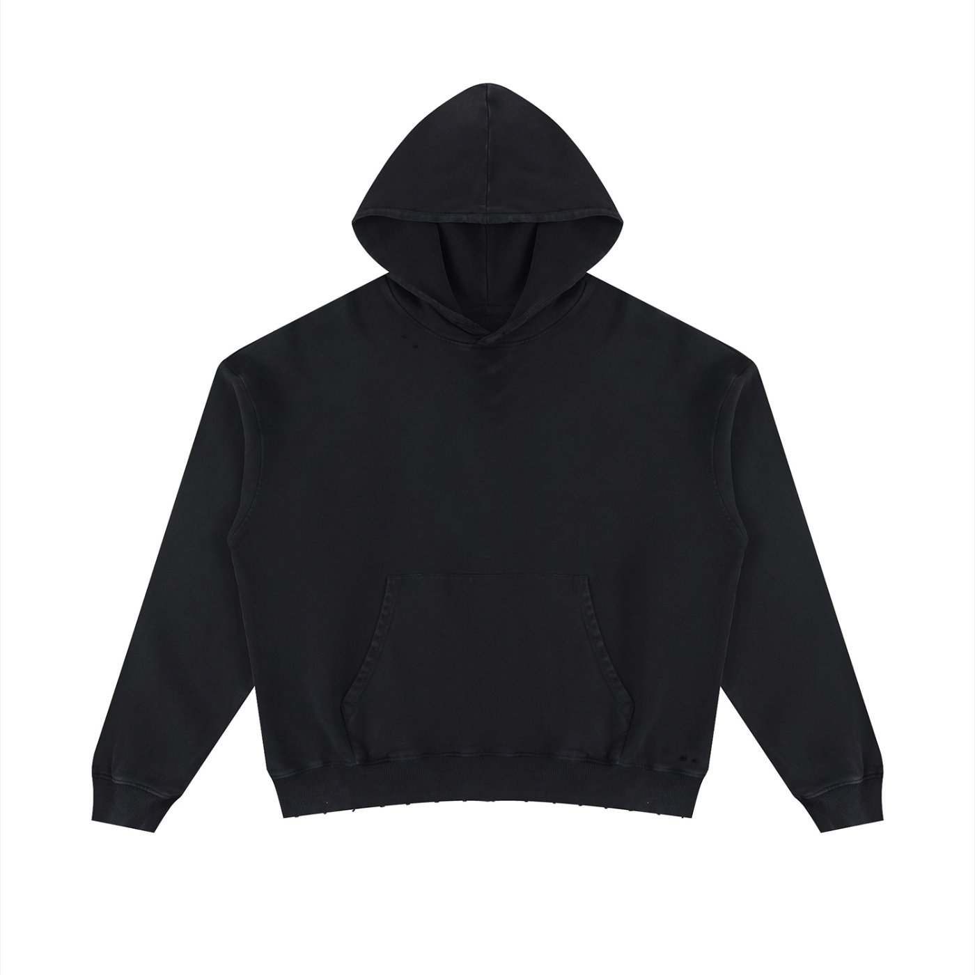 Unisex Mineral Wash Distressed Hoodie
