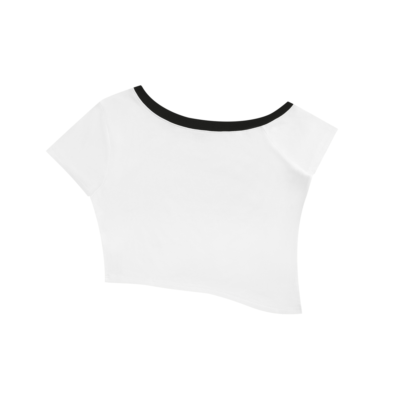 Women's Color Block Off-the-Shoulder T-Shirt