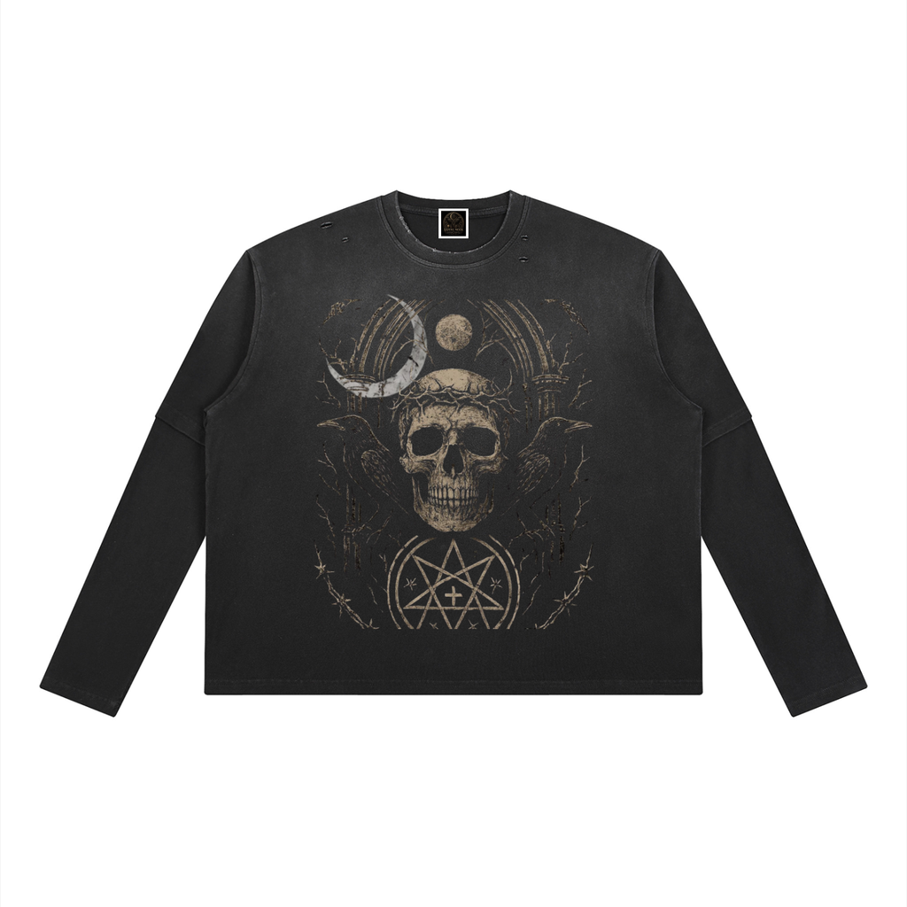 Unisex Vintage Wash Layered T-Shirt