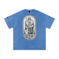 Snow Washed Oversized Cotton T-Shirt