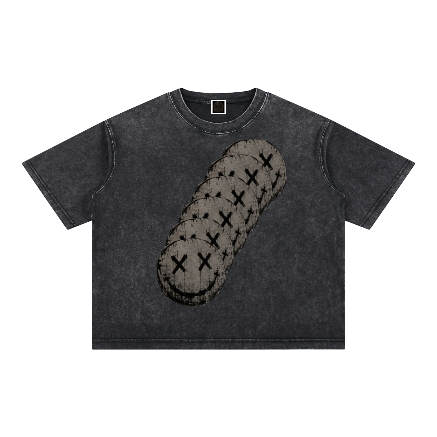 Mineral Wash Boxy Cotton T-Shirt