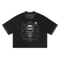 Unisex Mineral Washed Boxy Panel T-Shirt
