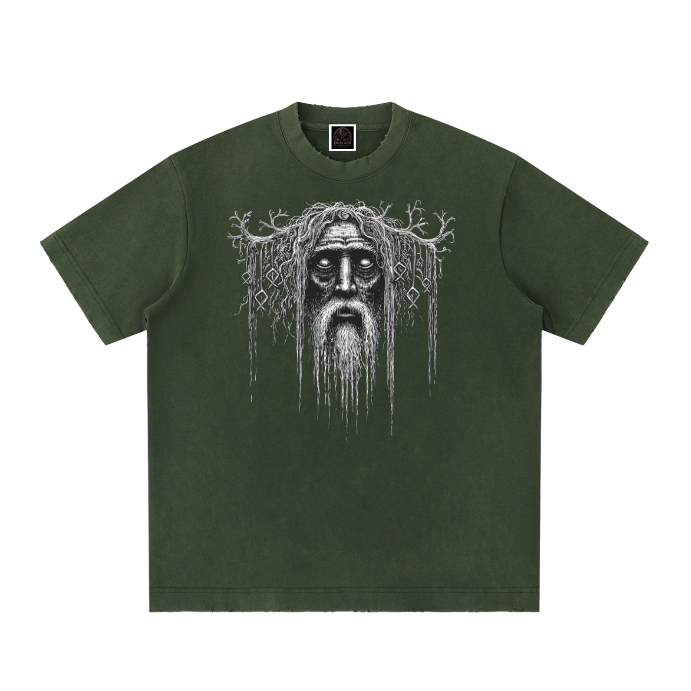 Heavyweight Vintage Washed Frayed T-Shirt