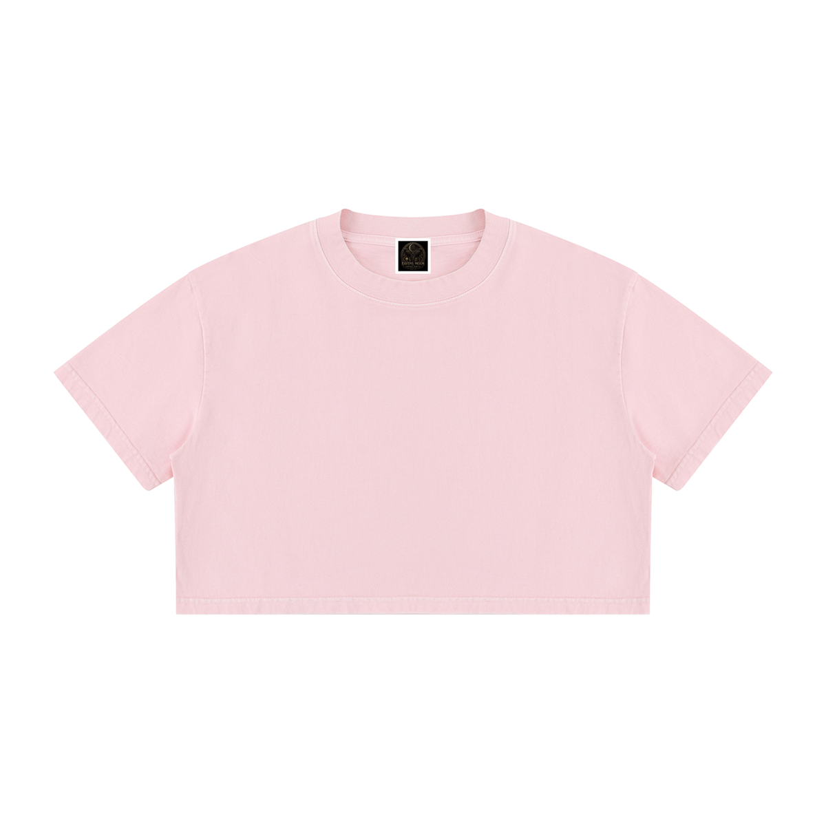 Women's Mineral Wash Cotton Crop T-Shirt