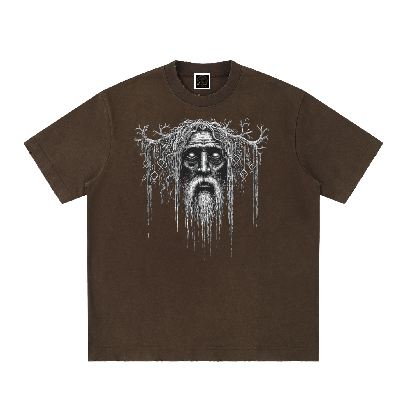 Heavyweight Vintage Washed Frayed T-Shirt