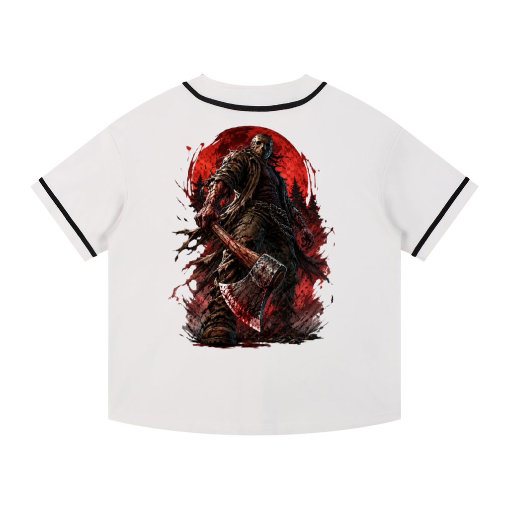 Contrast Piped Button-Up Jersey