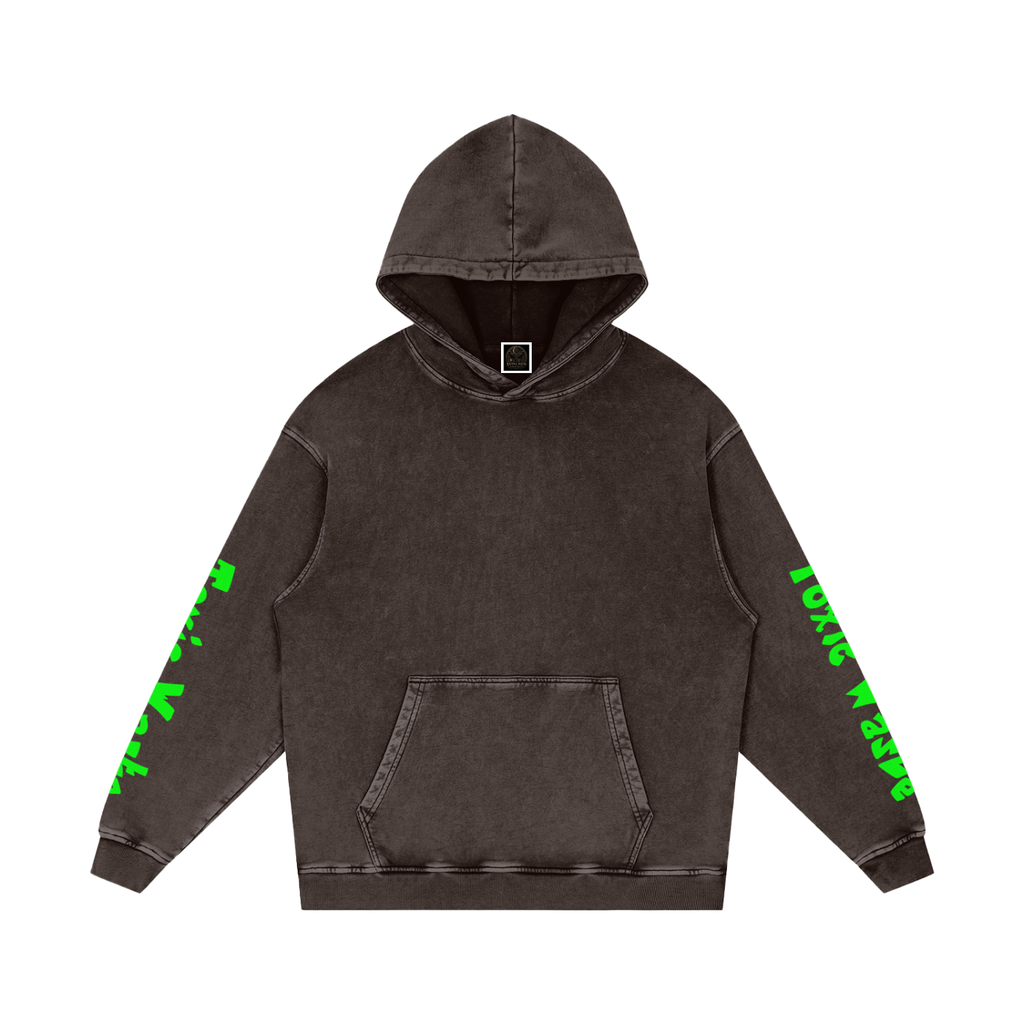 Snow Washed Loose Cotton Hoodie