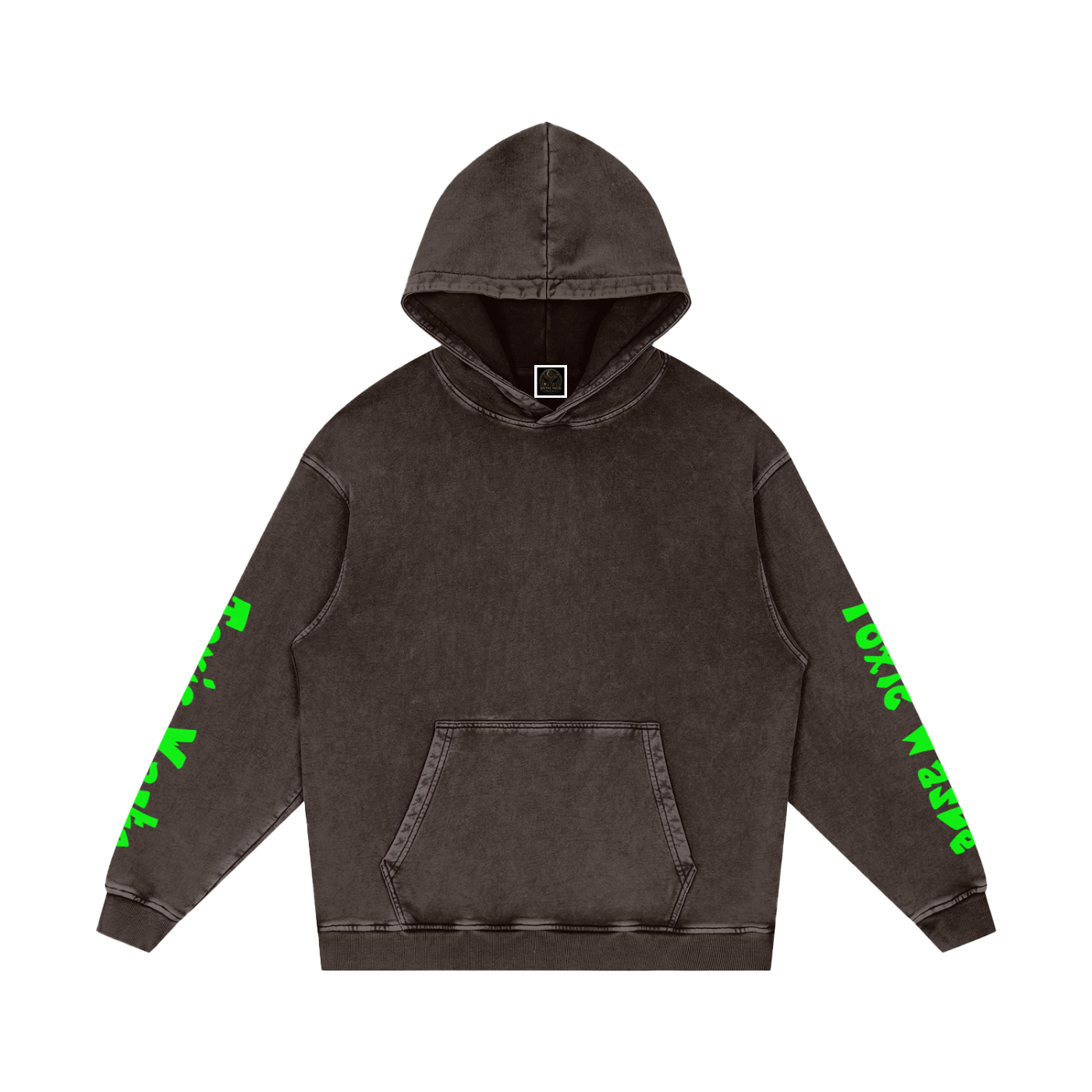 Snow Washed Loose Cotton Hoodie