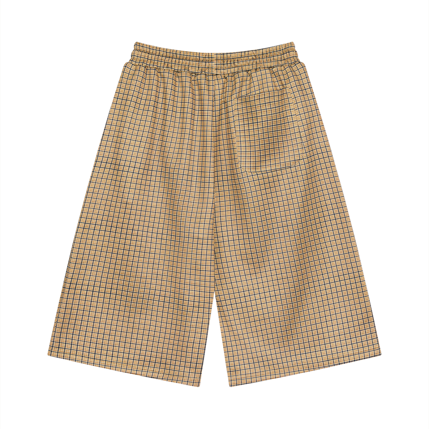 Unisex Plaid Drawstring Shorts