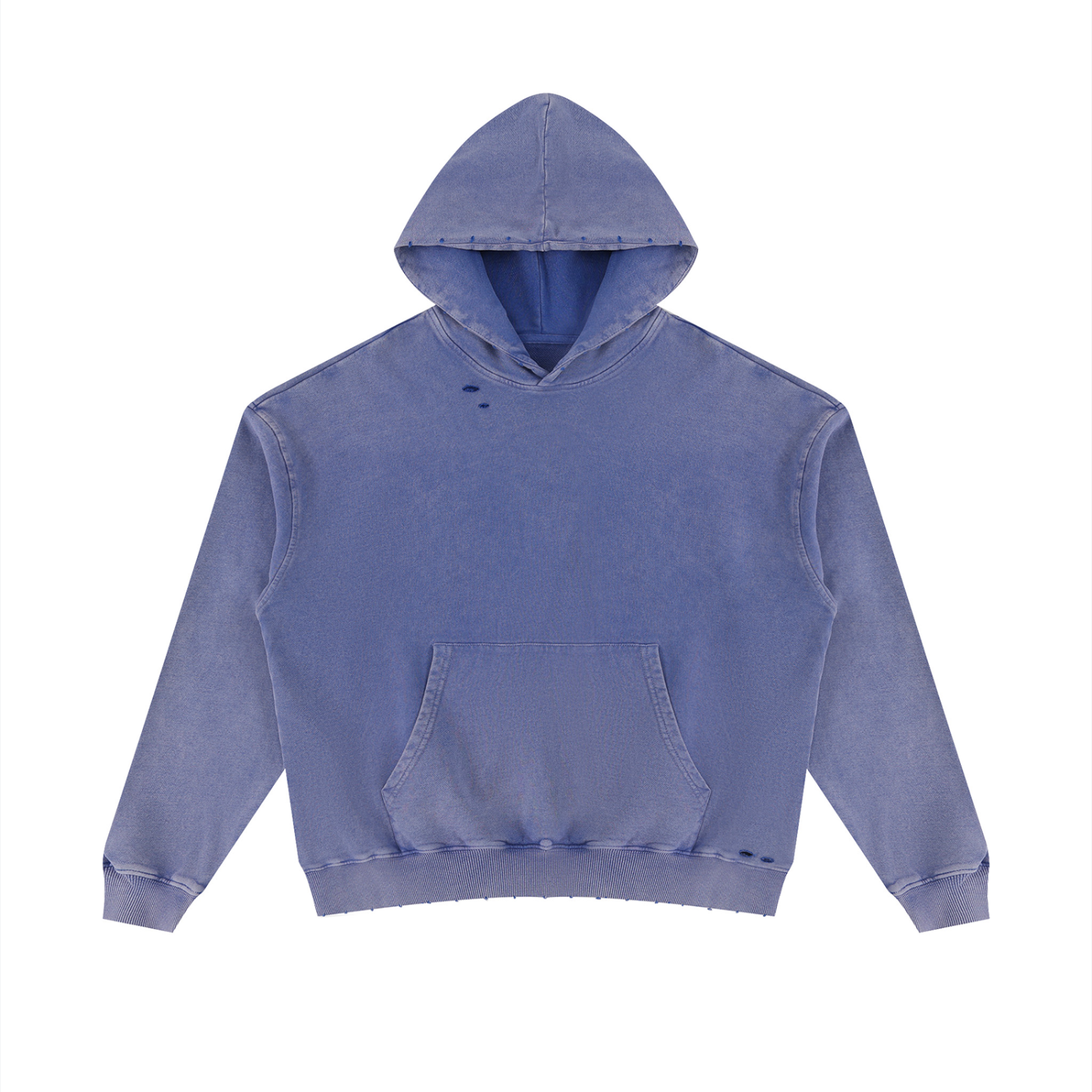 Unisex Mineral Wash Distressed Hoodie