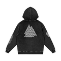 Snow Washed Loose Cotton Hoodie