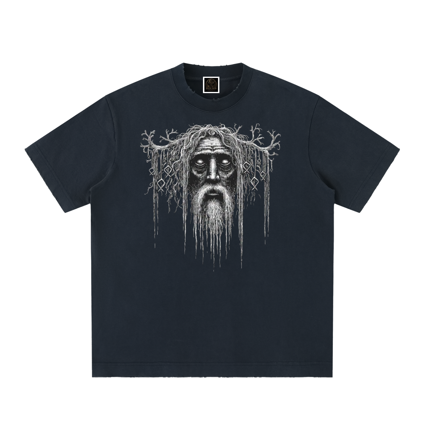 Heavyweight Vintage Washed Frayed T-Shirt