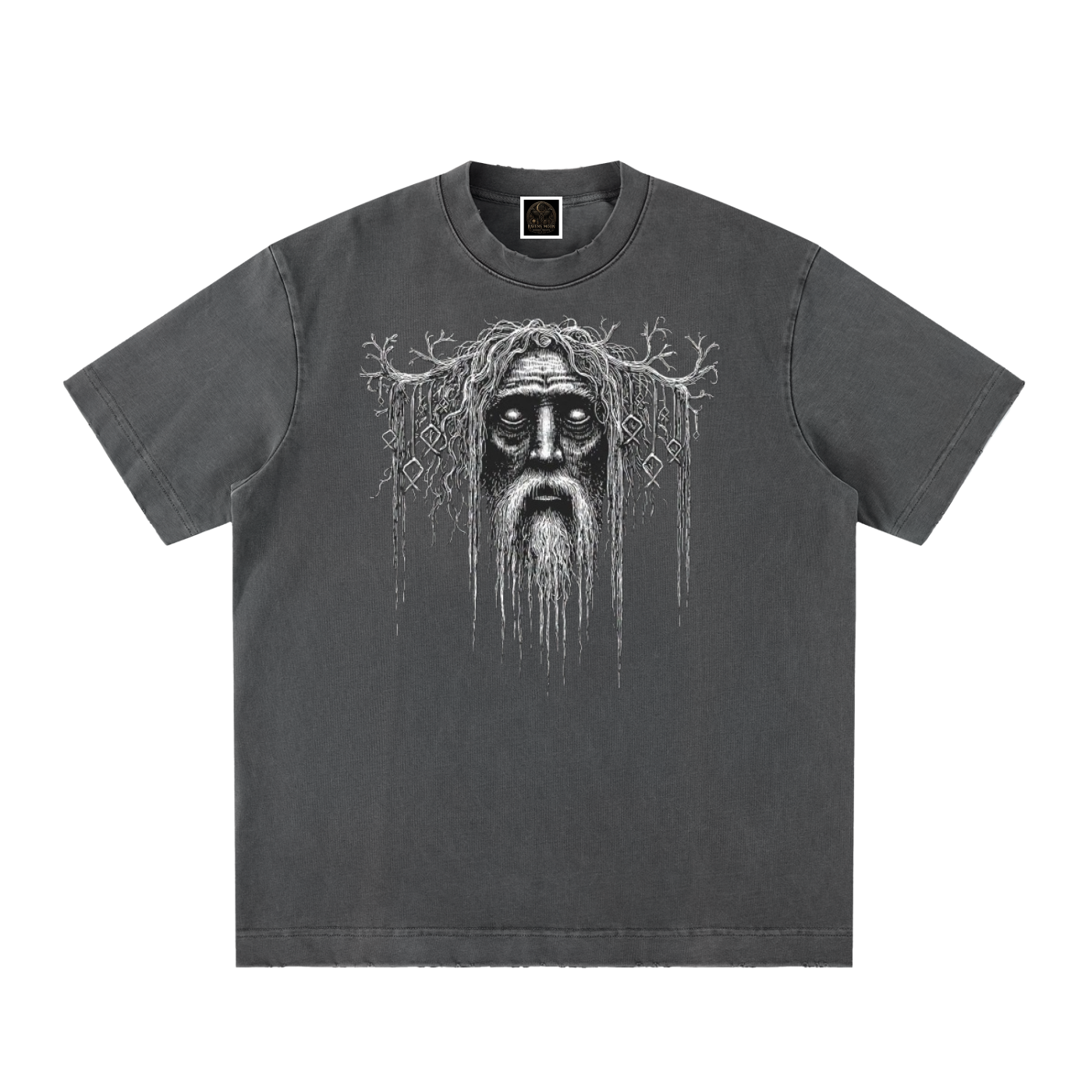 Heavyweight Vintage Washed Frayed T-Shirt
