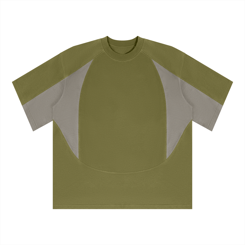 Unisex Color Block Paneling T-Shirt