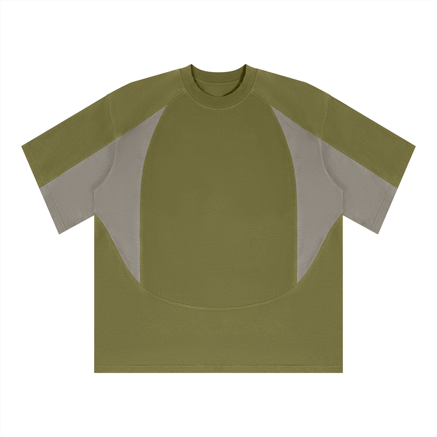 Unisex Color Block Paneling T-Shirt
