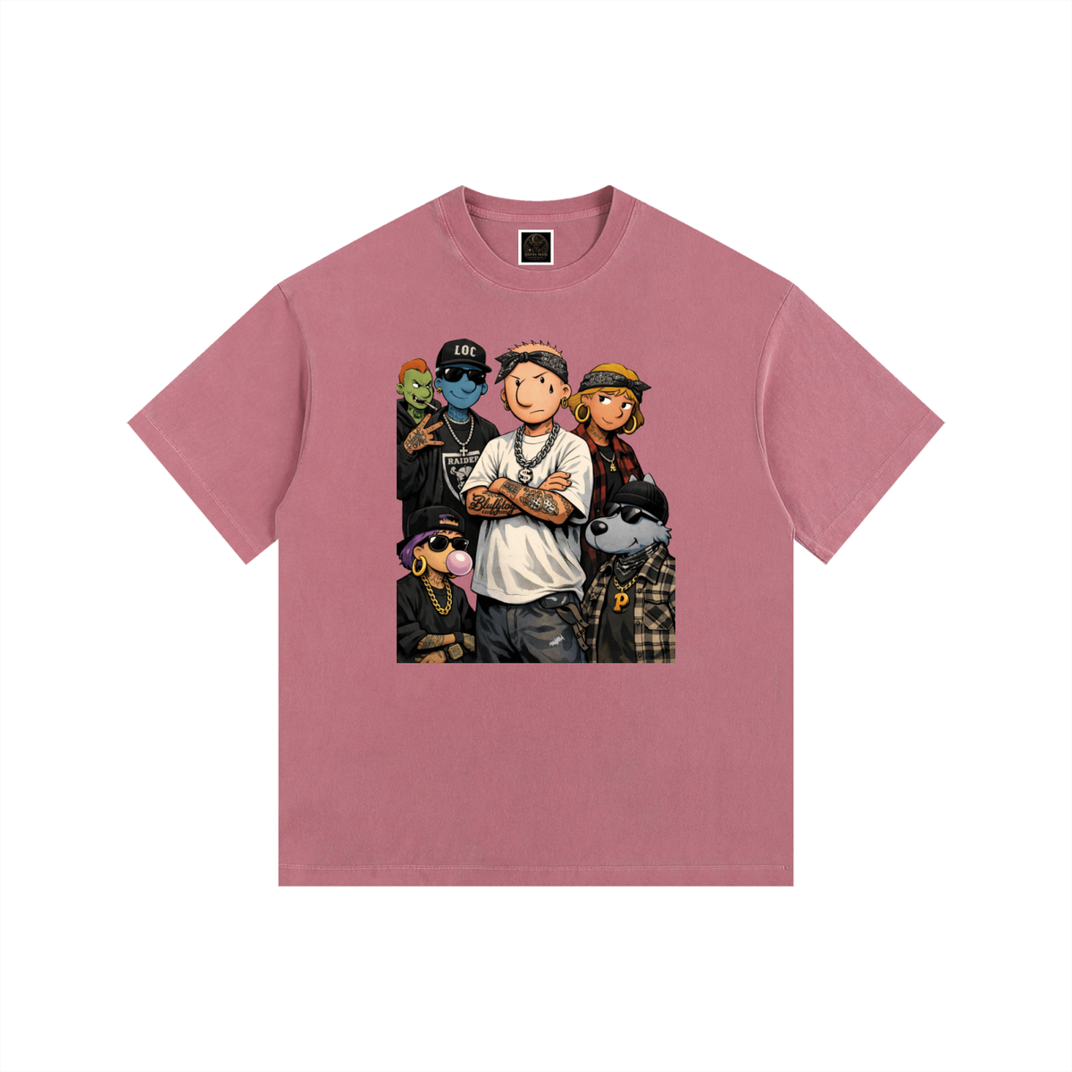 Vintage Washed Oversized Cotton T-Shirt