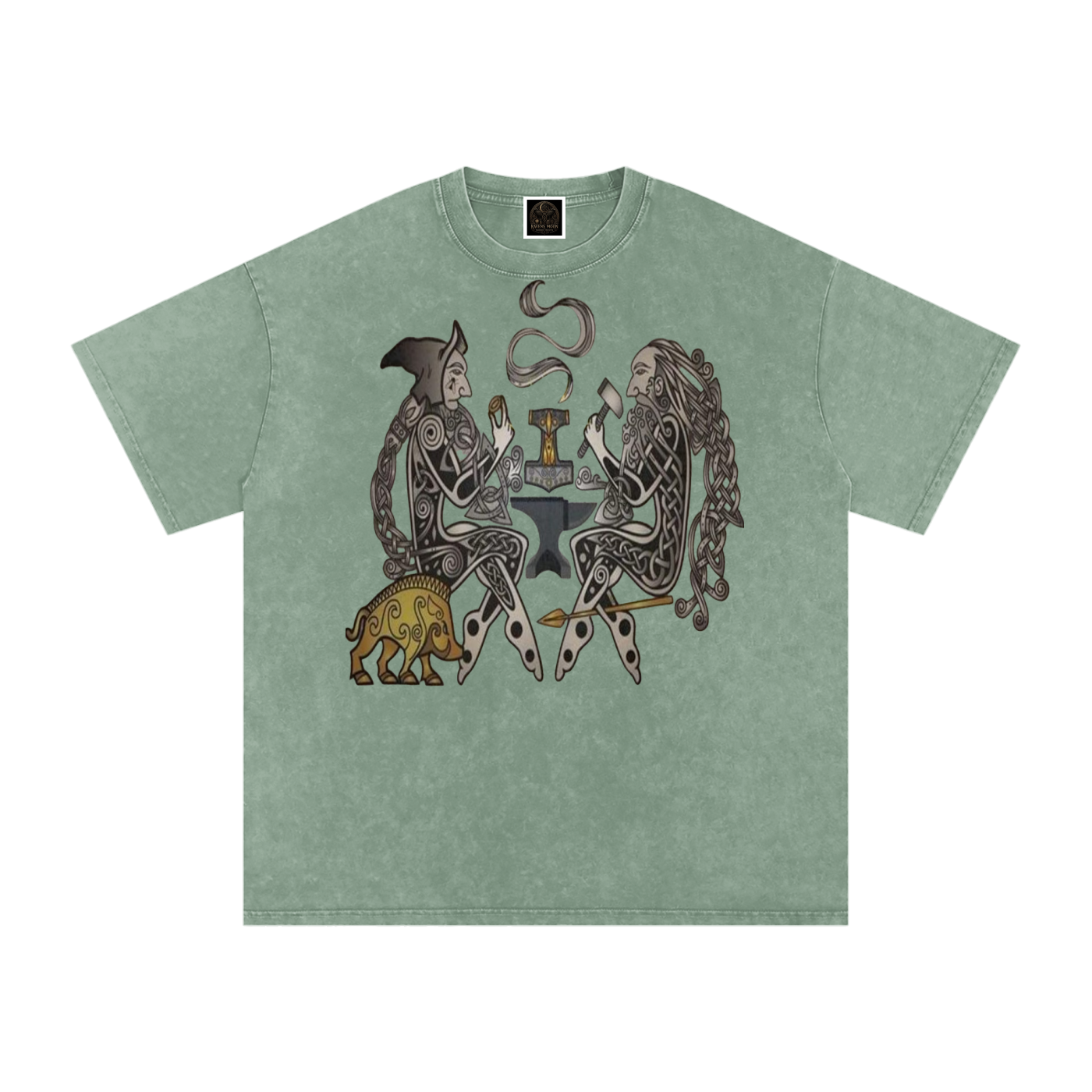 Snow Washed Oversized Cotton T-Shirt