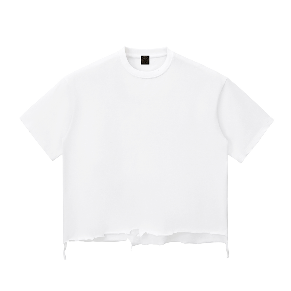 Snow Wash Raw-Hem Boxy T-shirt