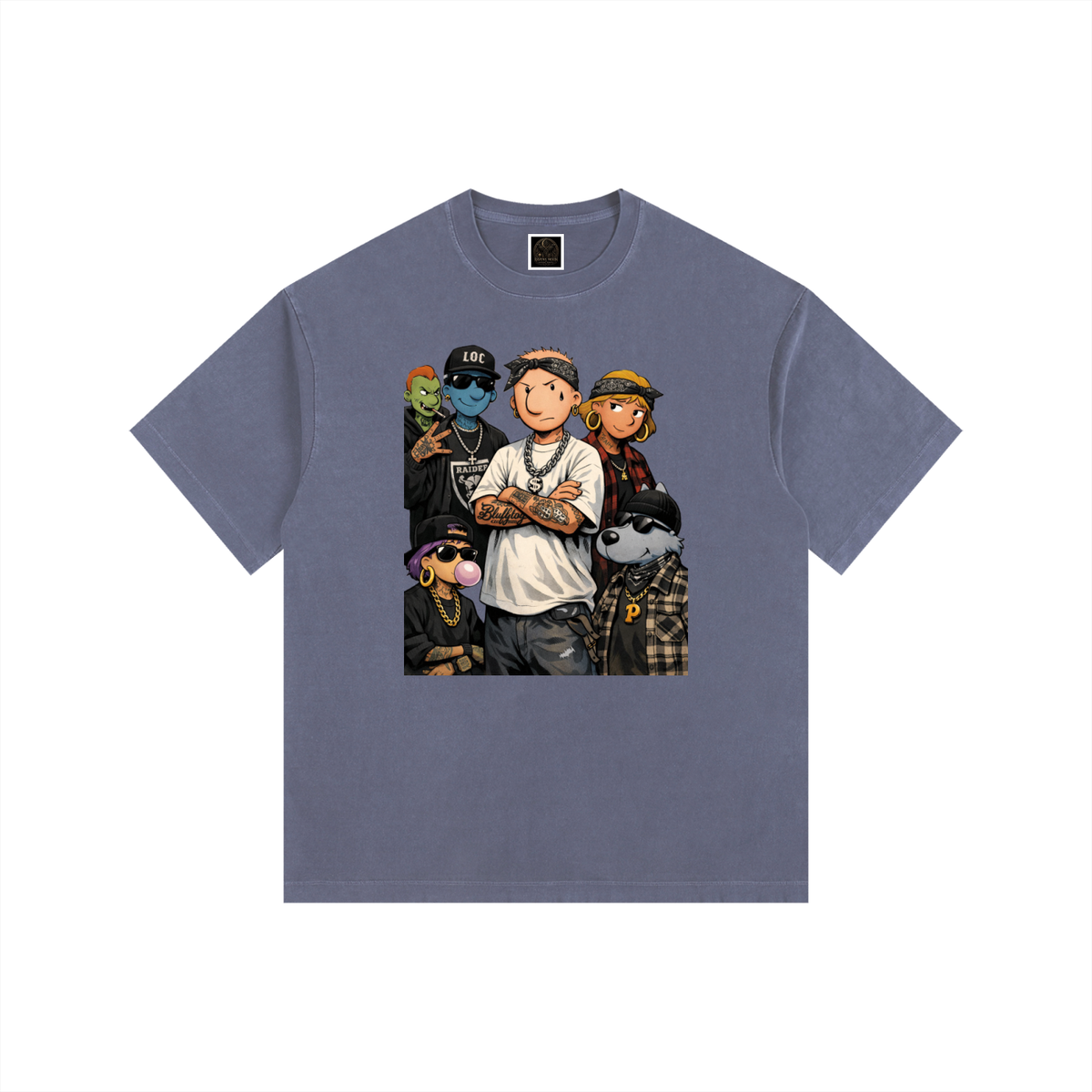 Vintage Washed Oversized Cotton T-Shirt