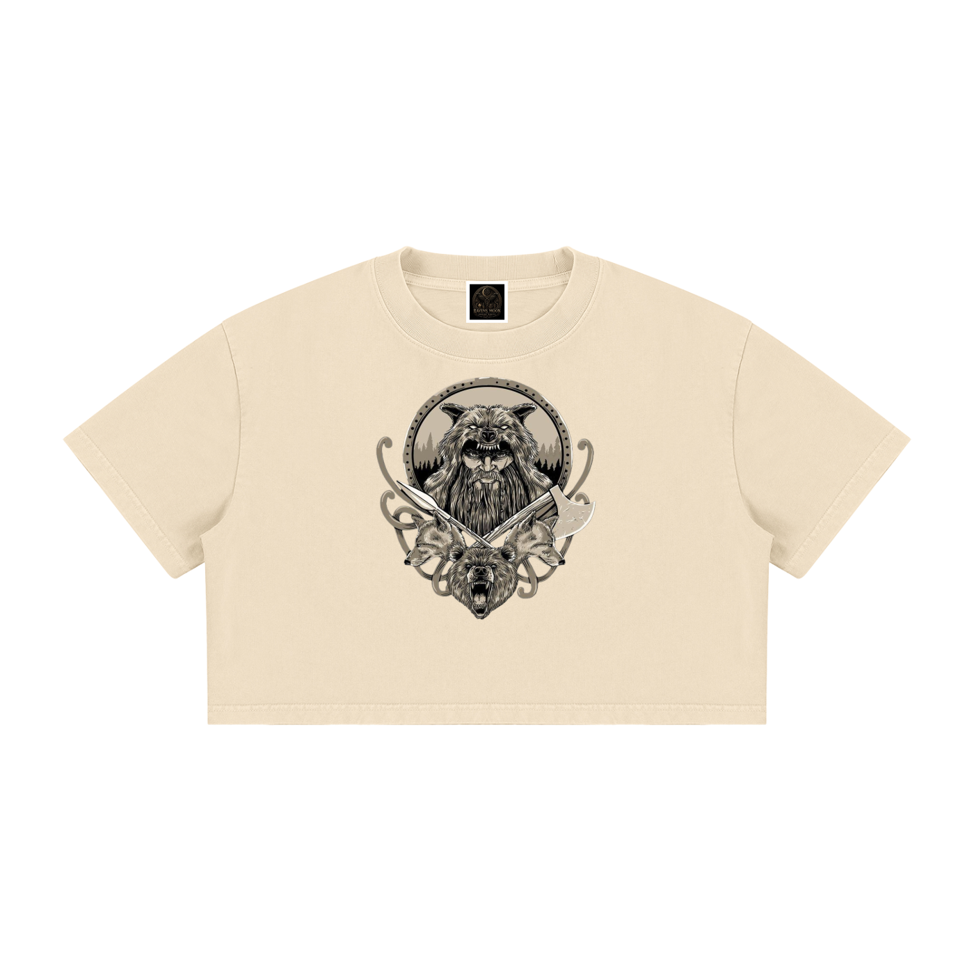 Women's Mineral Wash Cotton Crop T-Shirt