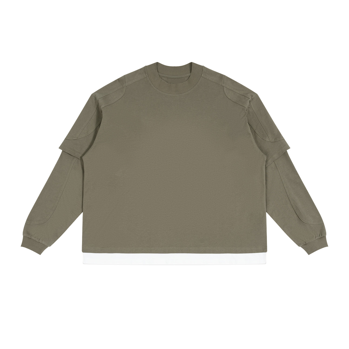 Unisex Paneled Layer Color Block T-Shirt