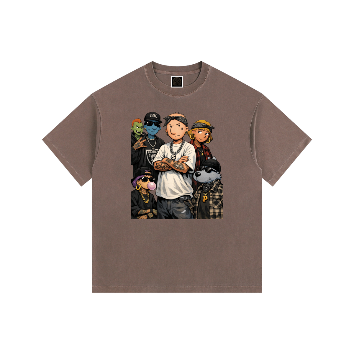 Vintage Washed Oversized Cotton T-Shirt